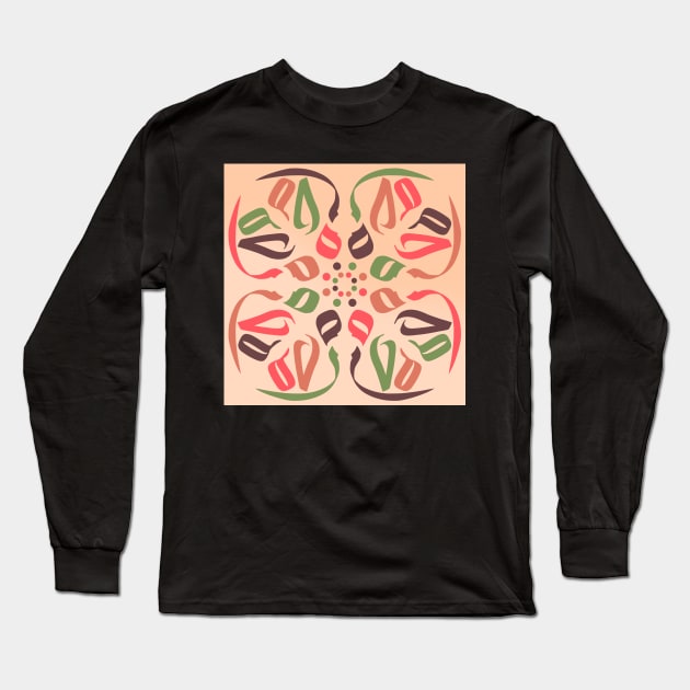 Grace - Arabic Mandala Art Long Sleeve T-Shirt by arcanumstudio